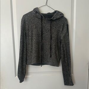 Women's Heather Gray Hoodie Top